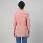 Women's Purple Notch Neck Printed Kurti, Purple, small