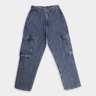 Boys' 100% Cotton Jeans, हल्का नीला, small image number null
