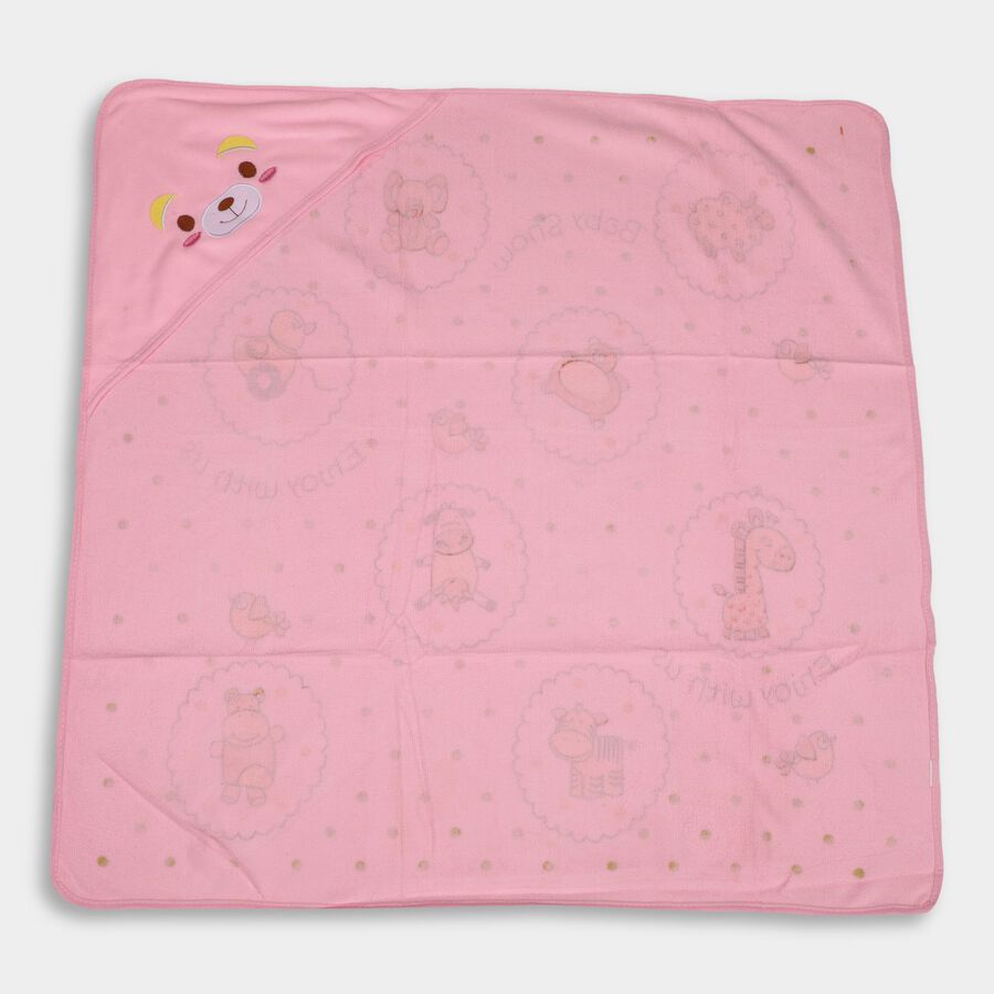 Infants' 100% Cotton Towel, Pink, large image number null