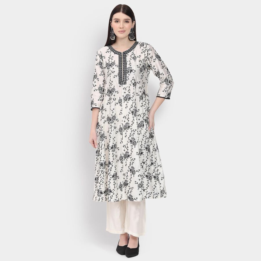 Ladies' Kurta, ऑफ व्हाइट, large image number null