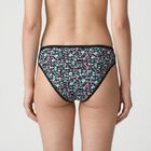 Women's Black Regular Fit Floral Print Panty, Black, small