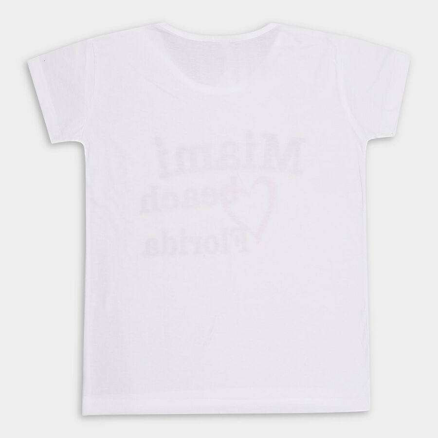 Girls' T-Shirt , White, large image number null