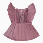 Girls Dusty Pink Round Neck Romantic T-Shirt, Pink, small image number null