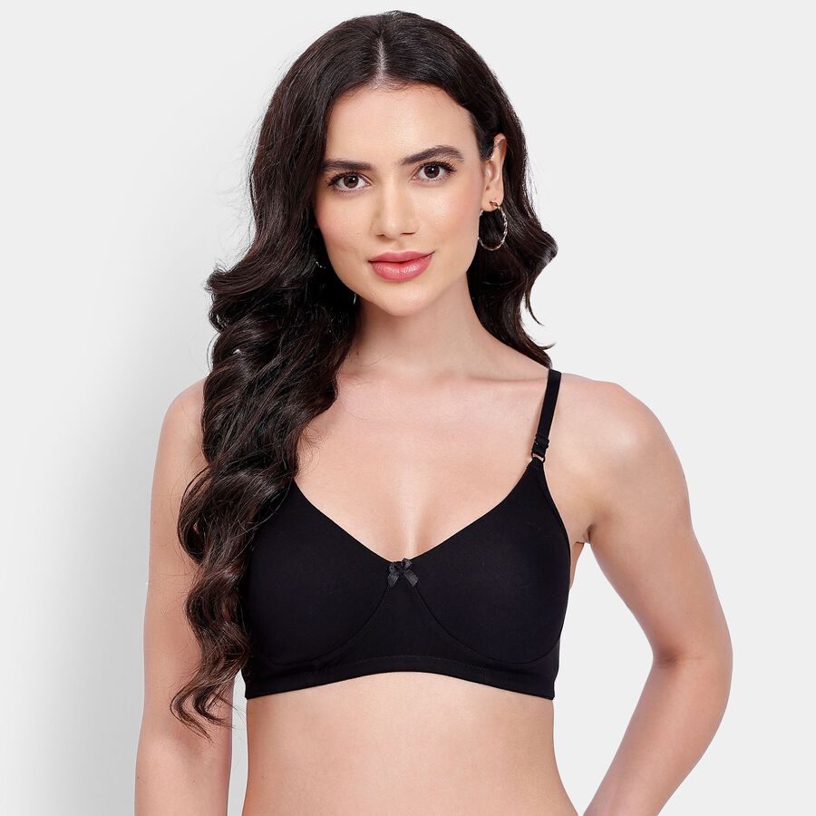 Ladies' Bra, काला, large image number null