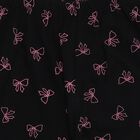 Girls' Black Regular Fit Cat Printed Cotton Blend Pyjama, Black, small