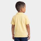 Boys Yellow Polo Neck Polo T-Shirt, पीला, small