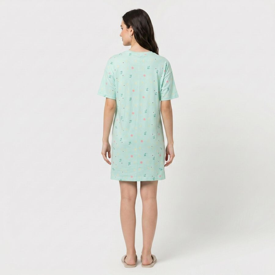 Ladies' Nighty, हल्का हरा, large