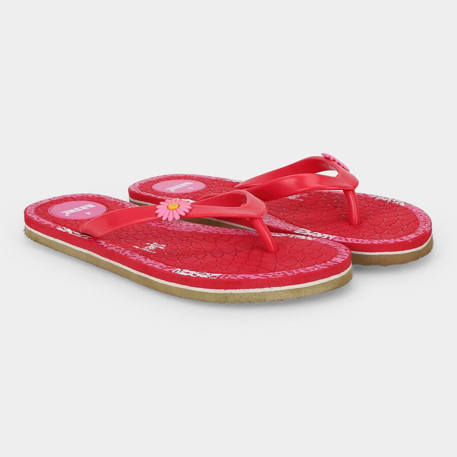 Women's Pink Flip-Flops Slippers, Pink, large