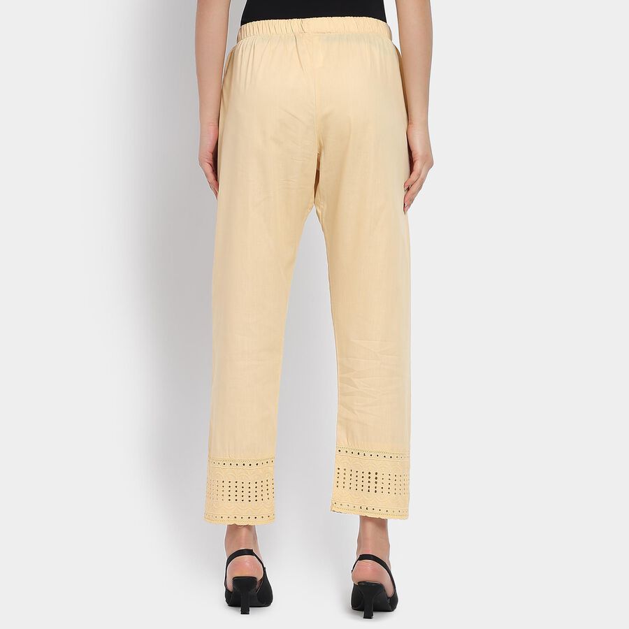 Ladies' 100% Cotton Palazzos, गहरा पीला, large image number null