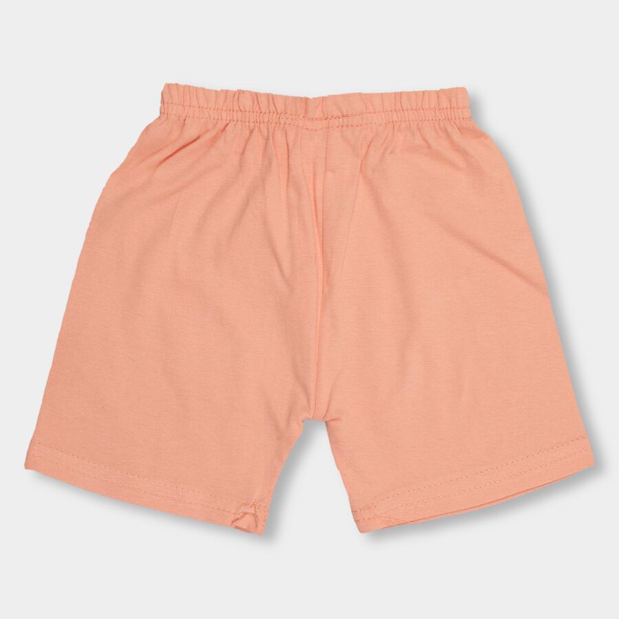 Infants' 100% Cotton Half Pant , Peach, large image number null