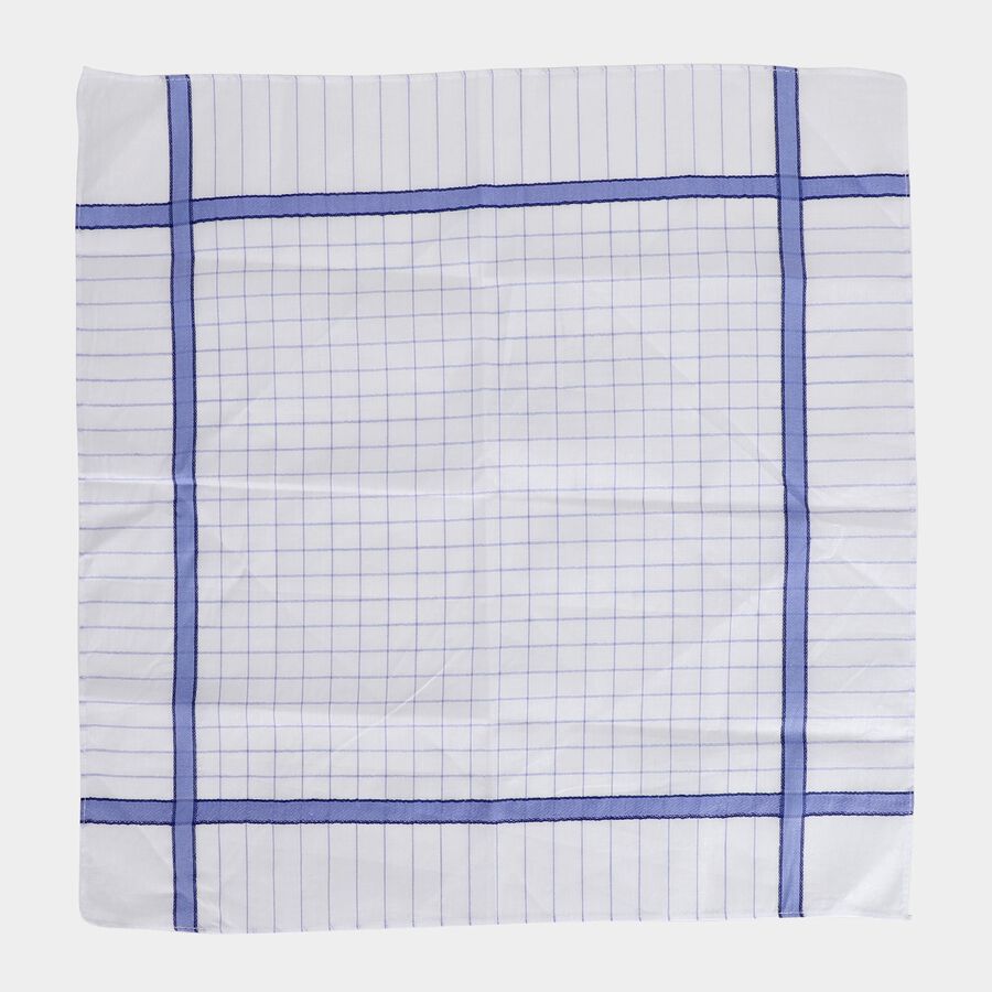 Men's Dark Grey Classic Pack of 3 Handkerchief, गहरा ग्रे, large