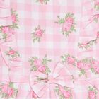Girls' Light Pink Floral Printed Ruffled Frock, हल्का गुलाबी, small image number null