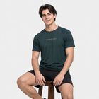 Men's Green Crew Neck Drifit T-Shirt, Dark Green, small