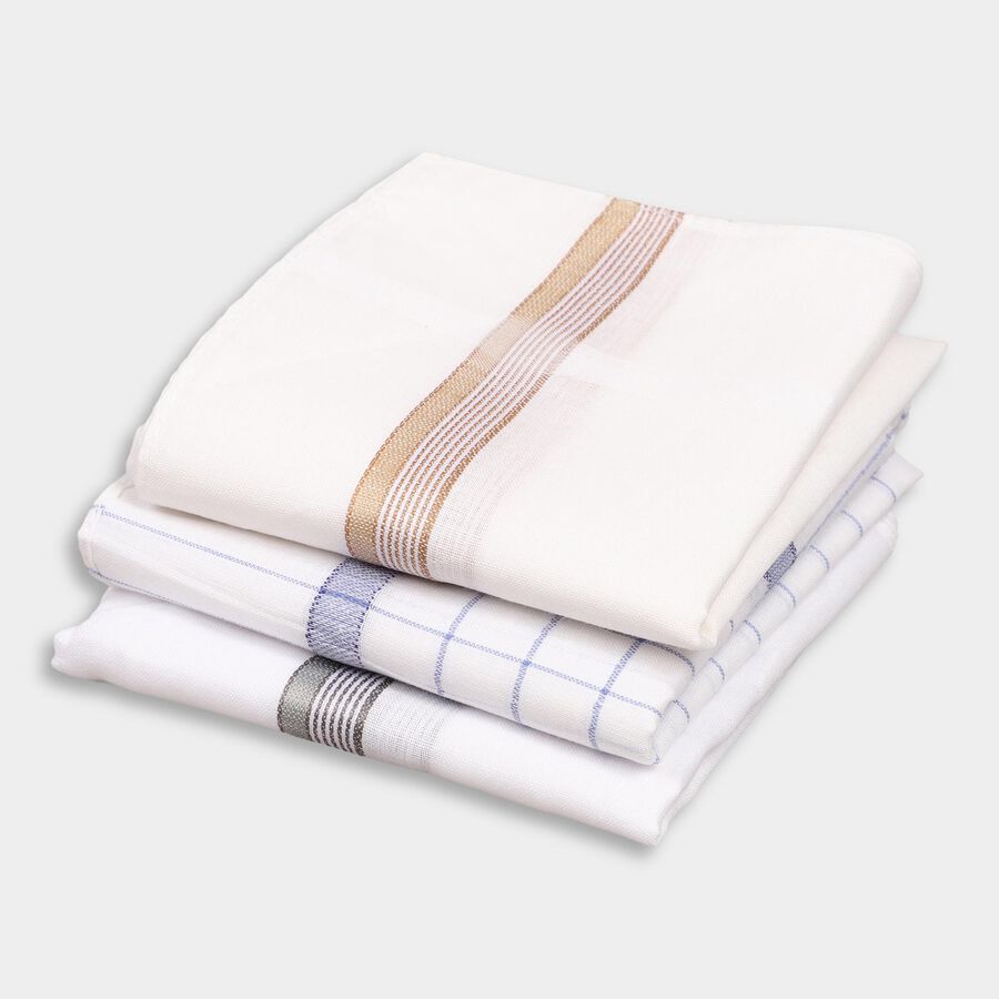 Men's 100% Cotton Hanky, Light Blue, large image number null