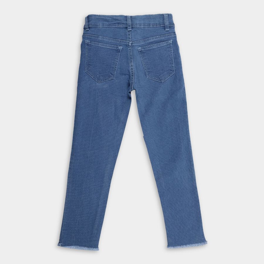 Girls' Jeans, Mid Blue, large image number null