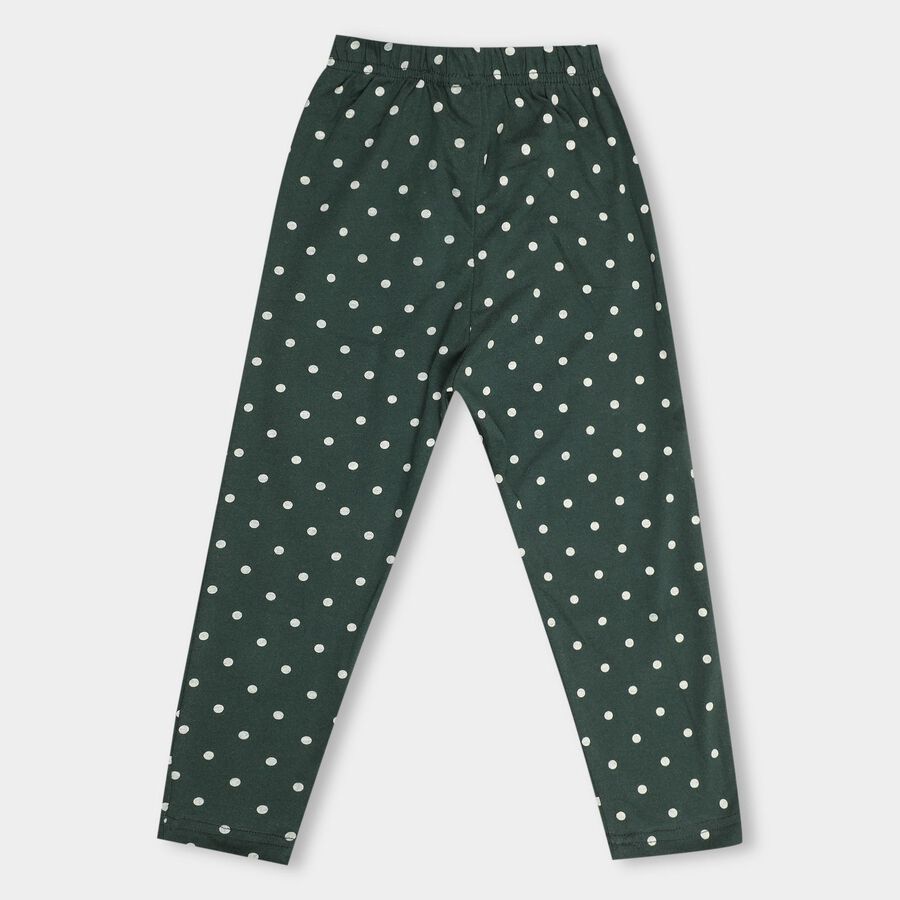 Girls' Pyjama, Dark Green, large image number null