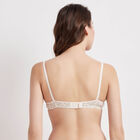 Printed Non-Padded Bra, Off White, small image number null