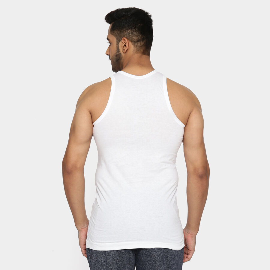 Cotton Jersey Basic Vest, White, large image number null