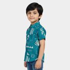 Boys' Casual Shirt, मध्यम नीला, small