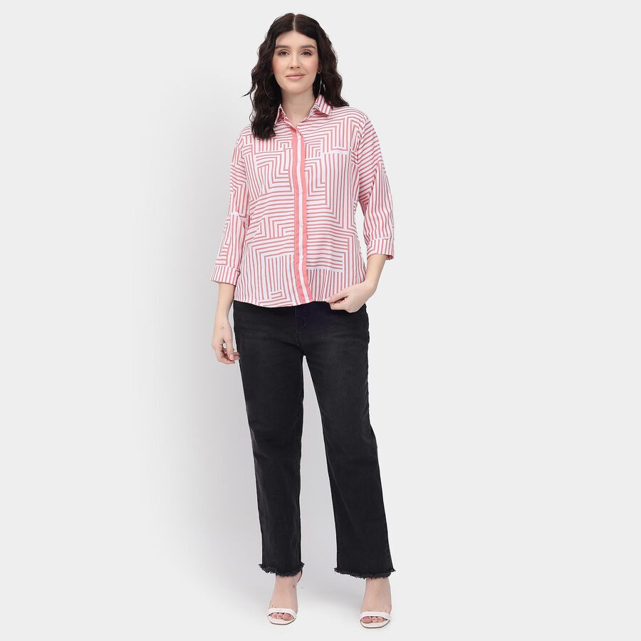 Ladies' Shirt, गुलाबी, large
