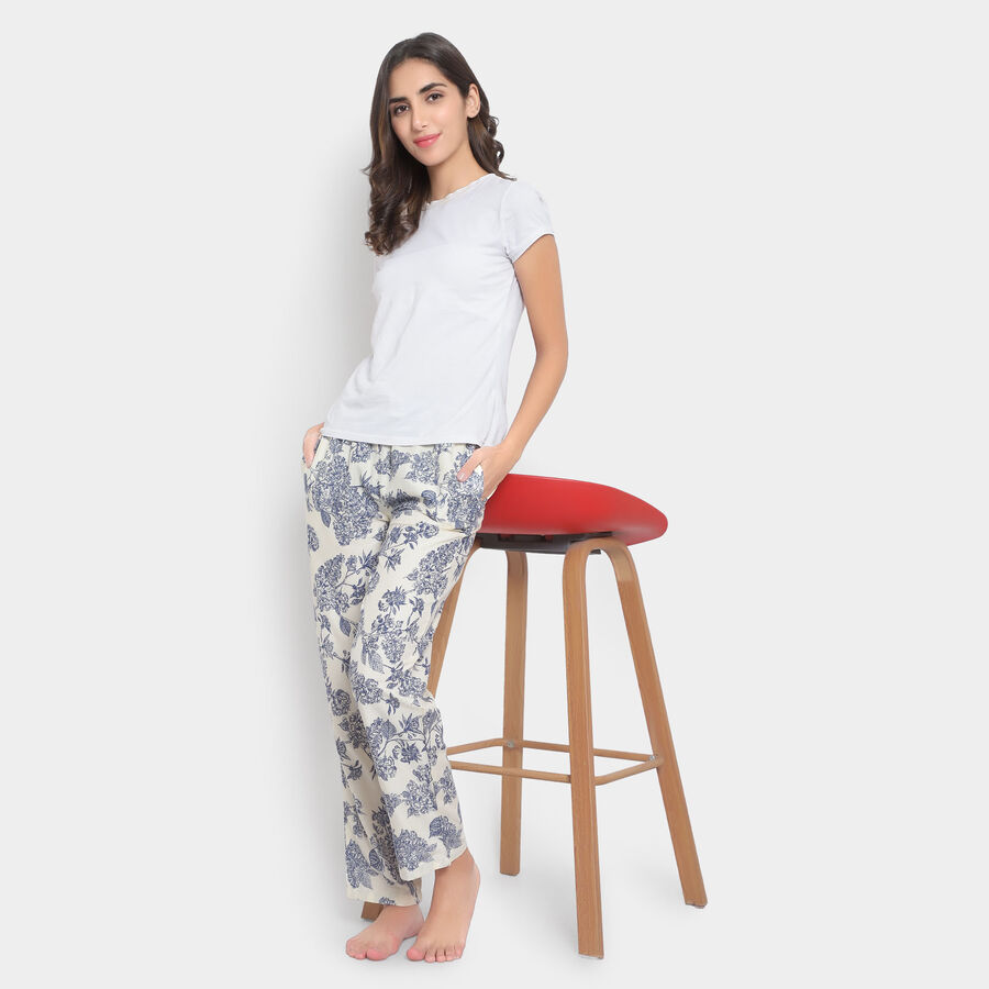 Printed Pyjama, Off White, large image number null
