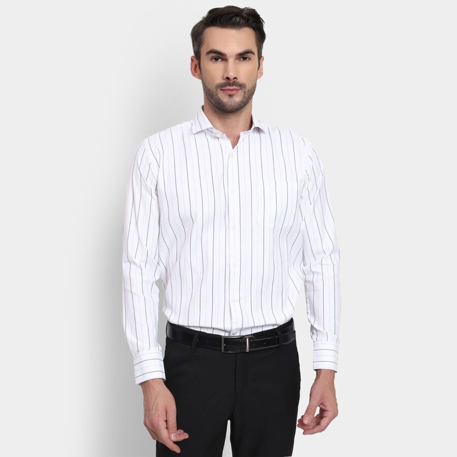 Men's Formal Shirt , ऑफ व्हाइट, large image number null