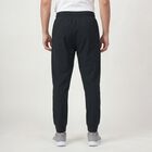 Men's Dark Green Slim Fit Zipper Pockets Cuffed Track Pants, गहरा हरा, small