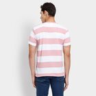 Men's Round Neck Half Sleeves T-Shirt, हल्का गुलाबी, small image number null