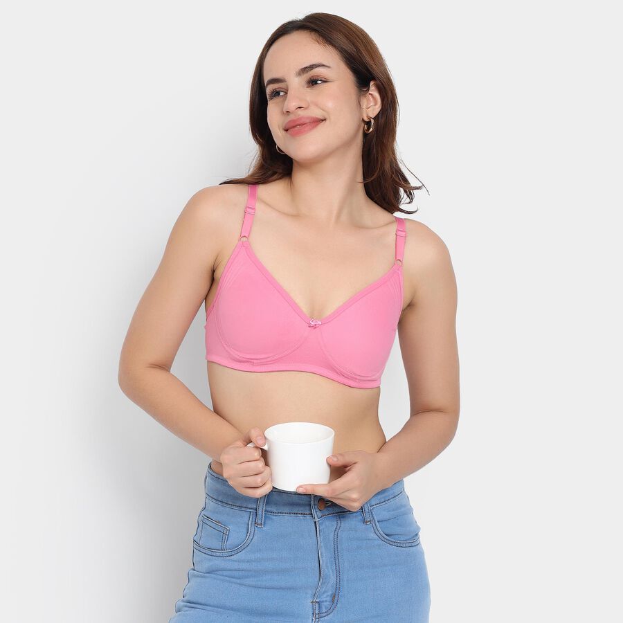 Ladies' Bra, Pink, large image number null