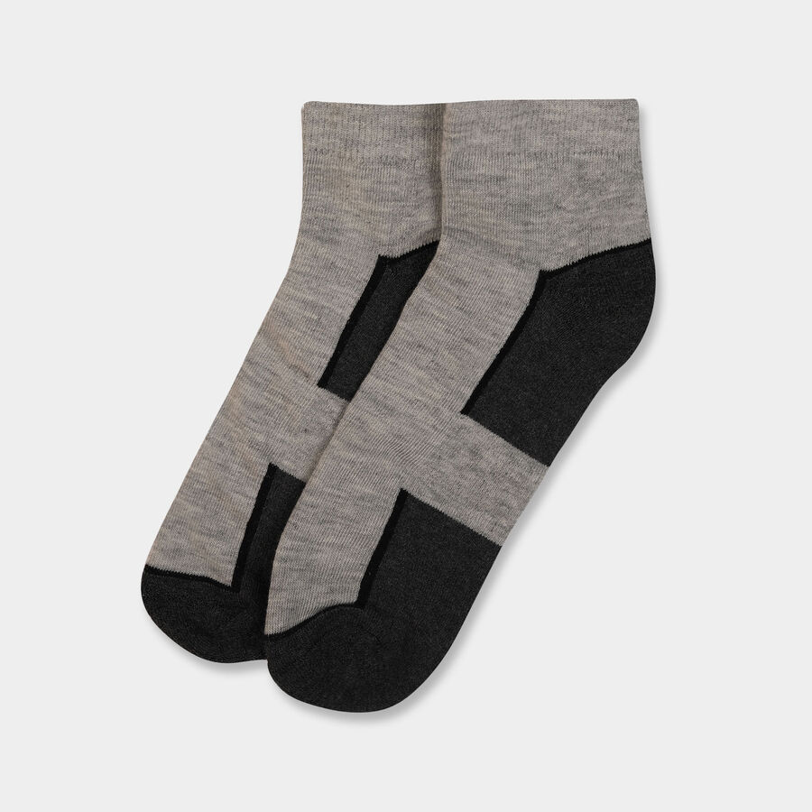 Sports Ankle Length Socks, Black, large image number null
