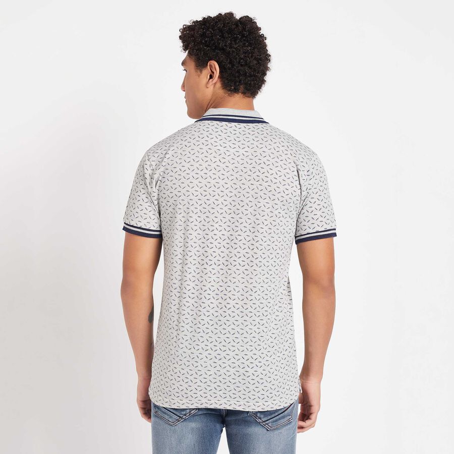 Polo T- Shirt, मिश्रित मध्यम ग्रे, large image number null