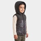 Boys Mid Blue Hooded Puffer Jacket, Mid Blue, small