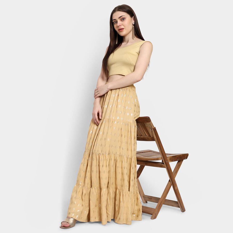 Ladies' Lehenga Skirt , Beige, large image number null