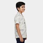 Boys Off-White Cotton Classic Casual Shirt, Off White, small