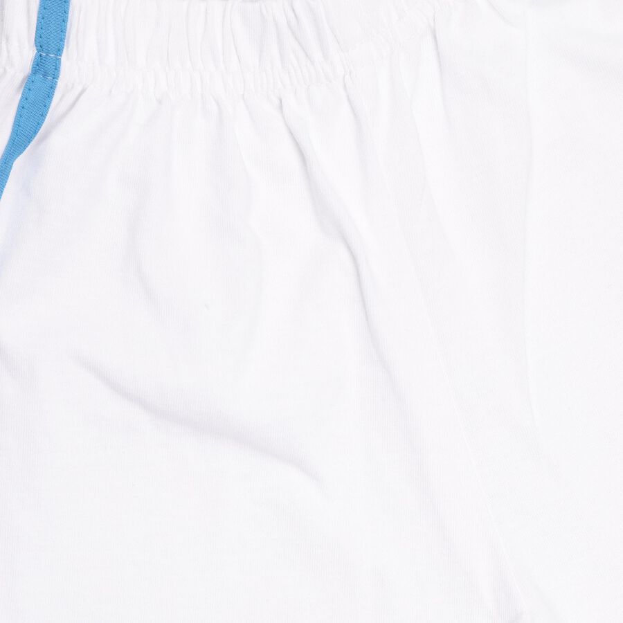 Boys' Light Blue Cotton Round Neck Graphic Baba Suit, हल्का नीला, large