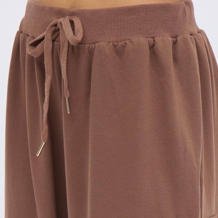 Women's Muted Brown Regular Fit Jogger Track Pants, Brown, large image number null