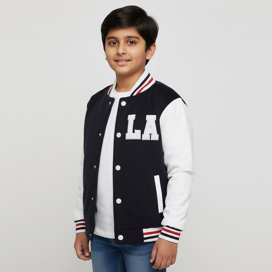 Boys' Jacket, नेवी ब्लू, large image number null