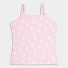 Girls' 100% Cotton Vest , गुलाबी, small image number null