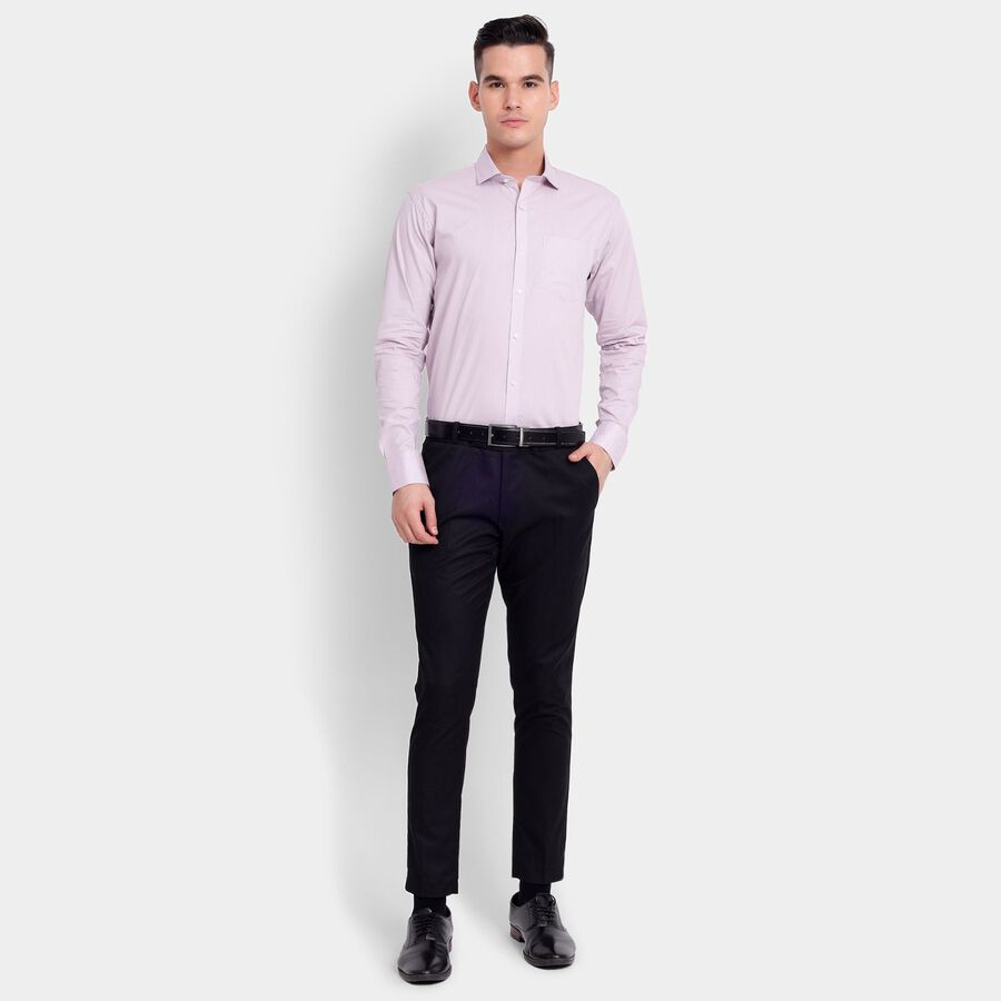 Men's 100% Cotton Formal Shirt, Lilac, large image number null