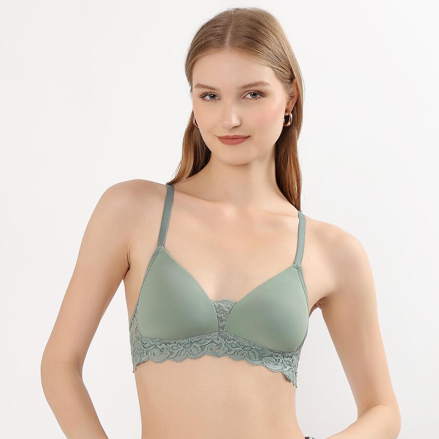 Ladies' Bra , Light Green, large image number null