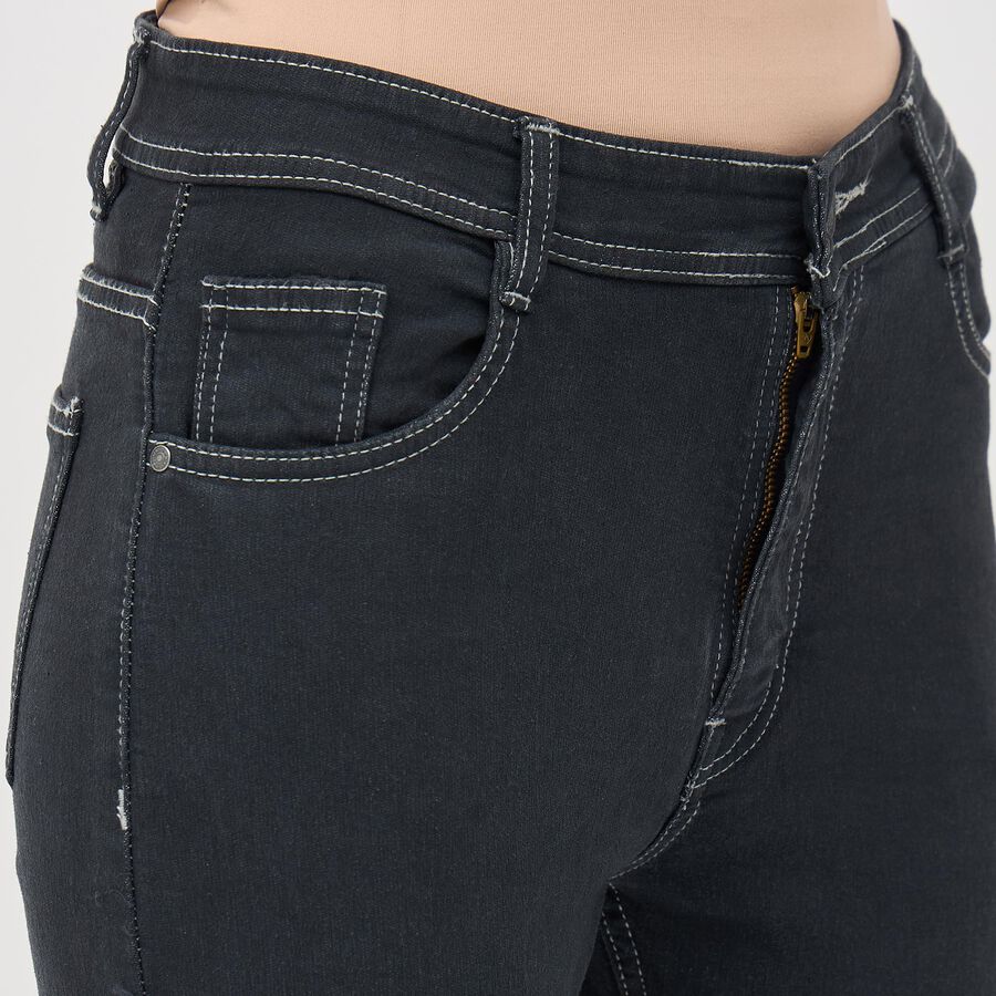Ladies' High Rise Jeans , Dark Grey, large image number null