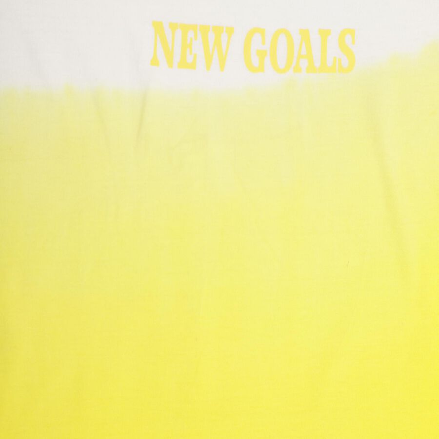 Girls' 100% Cotton T-Shirt , Yellow, large