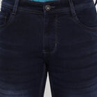 Overdyed 5 Pocket Slim Jeans, Dark Blue, small image number null