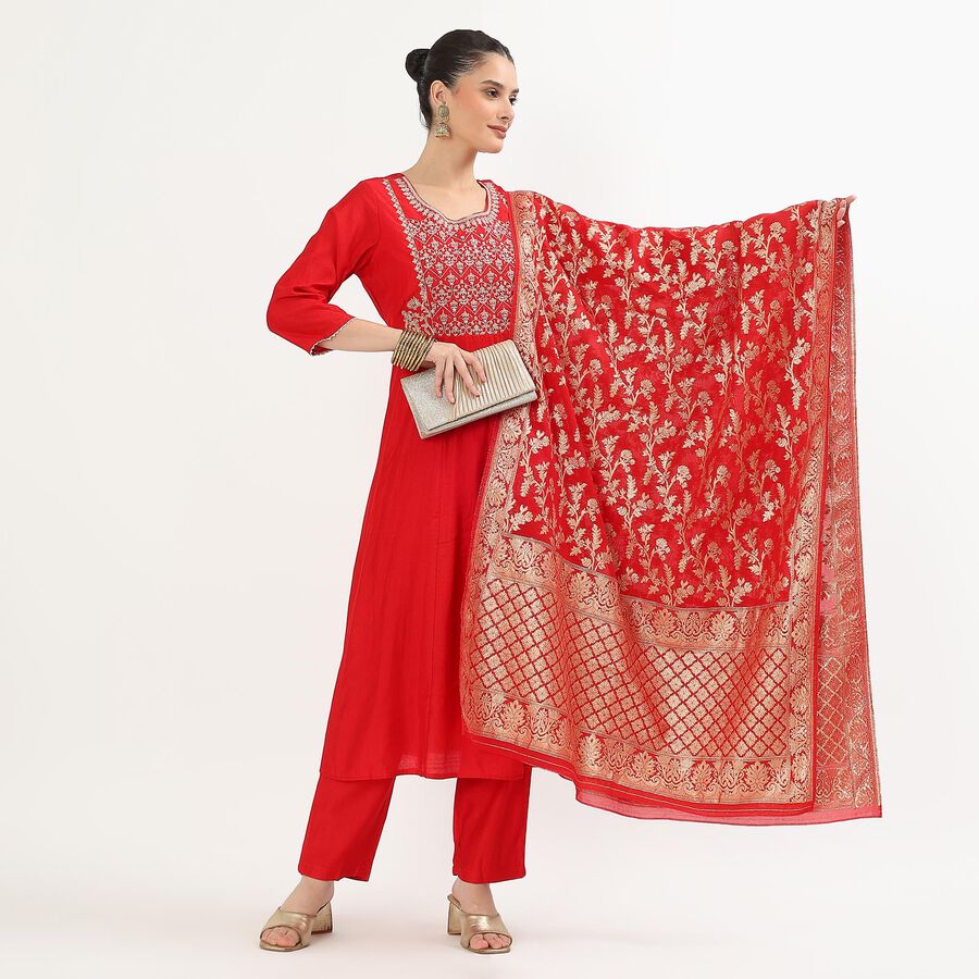 Ladies' Ethnic Set, Red, large