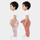 Infants' Pink Straight Fit Printed Cotton Pyjama, हल्का गुलाबी, small