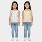 Girls' Vest, Off White, small