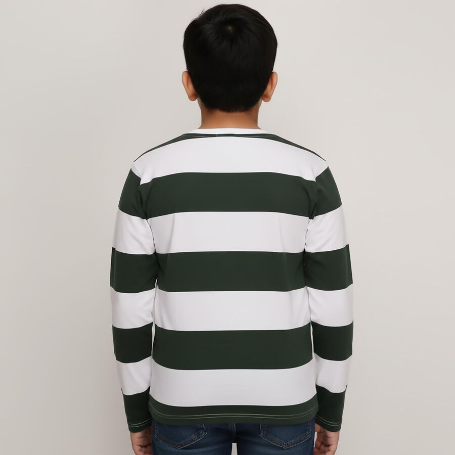 Boys' T-Shirt, गहरा हरा, large image number null