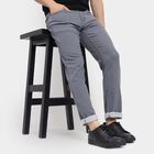 Men's Slim Fit Jeans , हल्का ग्रे, small