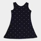 Girls' 100% Cotton Frock, नेवी ब्लू, small image number null