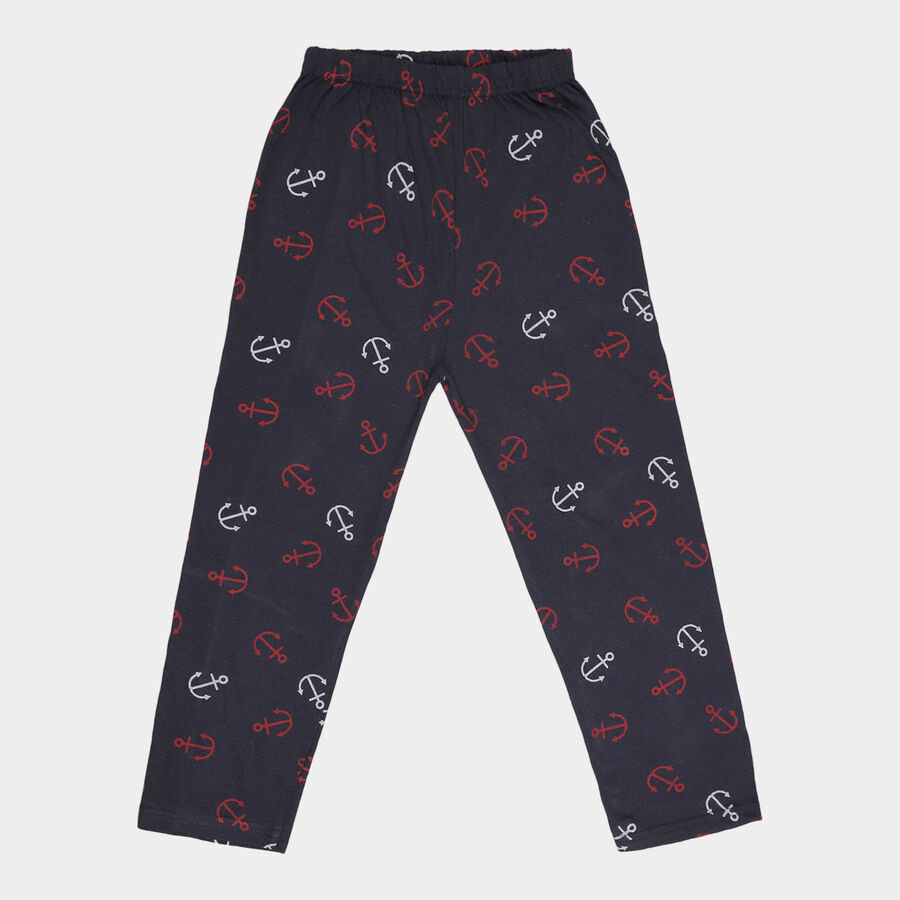 Boys All Over Print Pyjama, Navy Blue, large image number null